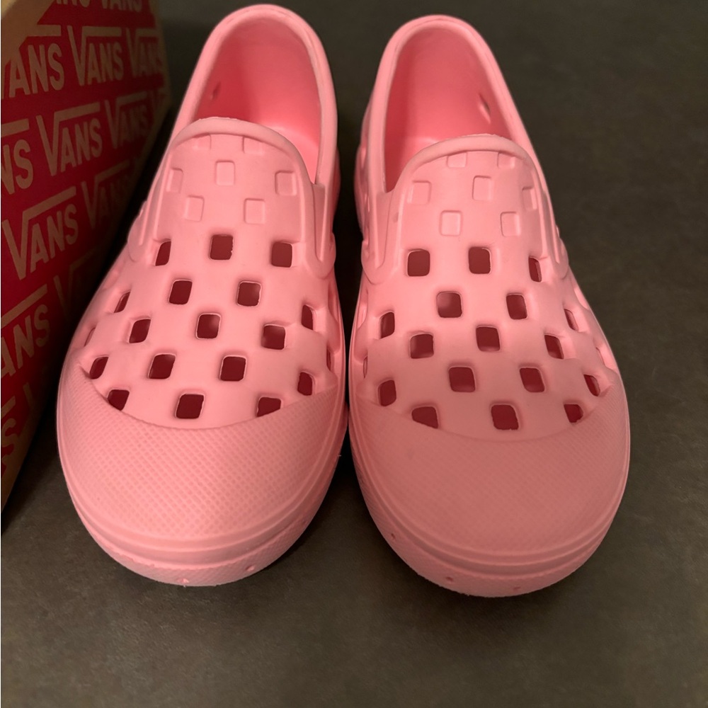 Vans Pink Water Shoes Slip-On Perforated Design